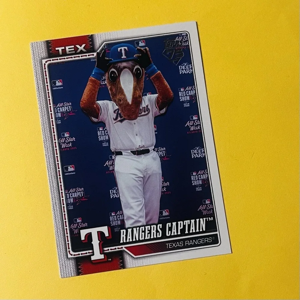 2026 Topps Series 1 Celebration Rangers Captain Mascot M-12 Texas‎ Rangers